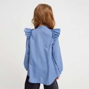Рубашка детская MINAKU: Cotton collection цвет синий.