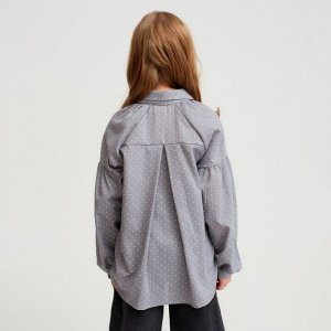 Рубашка детская MINAKU: Cotton collection цвет серый, рост 152
