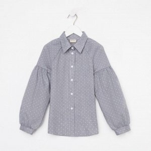 Рубашка детская MINAKU: Cotton collection цвет серый, рост 152