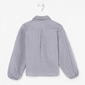 Рубашка детская MINAKU: Cotton collection цвет серый, р-р 152