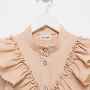 Блузка для девочки MINAKU цвет бежевый, р-р 134