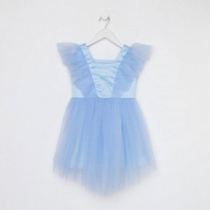 Платье нарядное детское KAFTAN, 28 (86-92 см), голубой