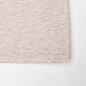Футболка детская Basic line, бежевый меланж.