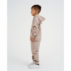 Костюм детский с начёсом (толстовка, брюки) KAFTAN "Basic line" 36 (134-140), бежевый