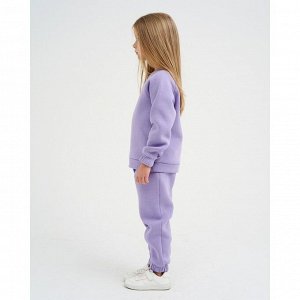 Костюм детский с начёсом (джемпер, брюки) KAFTAN "Basic line" 28 (86-92), лиловый