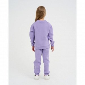 Костюм детский с начёсом (джемпер, брюки) KAFTAN "Basic line" 28 (86-92), лиловый