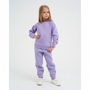 Костюм детский с начёсом (джемпер, брюки) KAFTAN "Basic line" 28 (86-92), лиловый