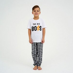 Пижама детская (футболка, брюки) KAFTAN "Boss" р.30 (98-104)
