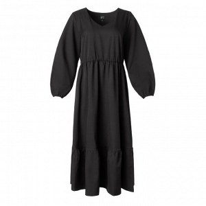 Платье женское миди MIST plus-size, черный