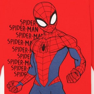 KAFTAN Футболка с длинным рукавом MARVEL &quot;Spider man hero&quot;, рост 122-128 (34), красный