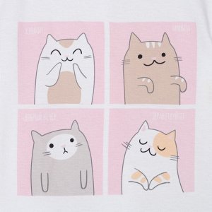 Пижама (футболка, брюки) KAFTAN "Cats" рост 146-152 (38)