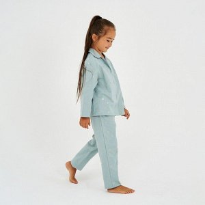 Пижама детская (рубашка, брюки) KAFTAN "Одуванчики", мятный