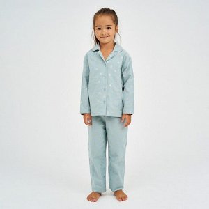 Пижама детская (рубашка, брюки) KAFTAN "Одуванчики", мятный