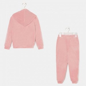 Костюм детский (толстовка, брюки) KAFTAN "Basic line" р.30 (98-104), розовый