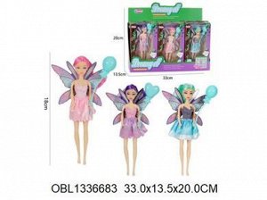 33033-2 кукла фея с крыльями+ шарик (за 1 шт), 12шт/ в коробке 1336683