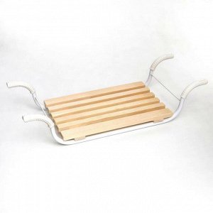 Сиденье для ванны раздвижное, деревянное/Лавка в ванну