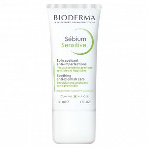 Биодерма Крем увлажняющий успокаивающий для проблемной кожи лица Bioderma Sebium 30 мл