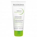 Bioderma Sebium Гель гоммаж для лица с микрогранулами от черных точек улучшающий текстуру для комбинированной и жирной кожи Биодерма Себиум 100 мл