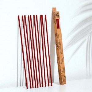 Набор палочек из фибрового волокна для диффузоров, 10 шт, 20 см, цвет красный