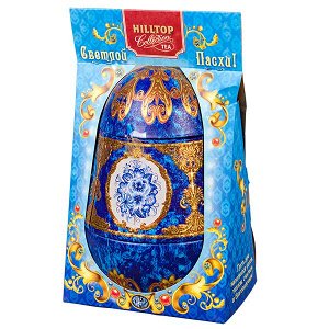 Чай HILLTOP 'яйцо пасхальное' 'Фаберже Лазурит' 80 г 1уп. х 12 шт.