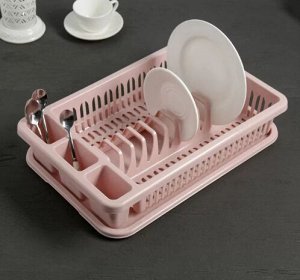 Сушилка для посуды с поддоном/Пластиковая сушилка для посуды и приборов
