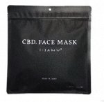 Маска для лица с каннабидиолом CBD гиалуроновая кислота, 30шт