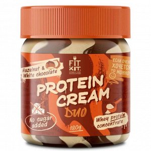 Паста FITKIT Protein Cream Duo фундук и белый шоколад - 180 гр