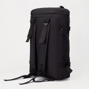 Рюкзак туристический на молнии, 15 л, цвет чёрный