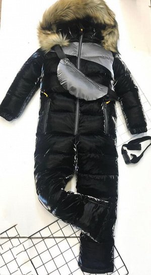 Детская Одежда 27002 "Комбинезон - Вставка" Черный