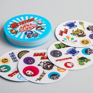 Карточная игра на скорость и реакцию "Дуббль", 55 карт, 5+, Мстители