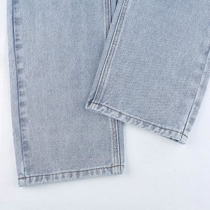 Женские прямые джинсы, цвет голубой