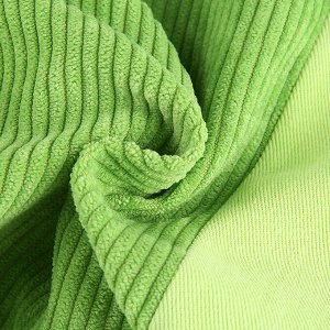 Женские комбинированные брюки, цвет зеленый