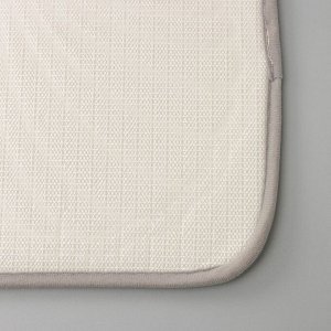 Набор ковриков для ванны и туалета Доляна «Морское дно», 3 шт: 50x80, 50x40, 38x43 см, цвет серый