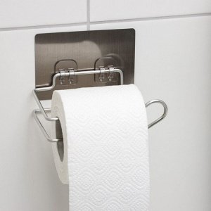 Держатель для туалетной бумаги Доляна, 14x8 см, на липучке
