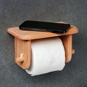 Держатель для туалетной бумаги, 20х12х12 см, массив бука