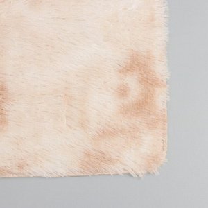 Коврик Доляна «Пушистик», 50x80 см, цвет коричнево-бежевый