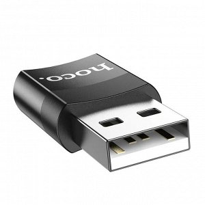 Переходник HOCO UA17, Type-C на USB или USB на Type-C Black , OTG