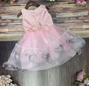 Платье Детское 5005 "Бабочки" Розовый