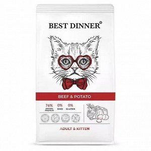 Best Dinner Adult& kitten Beef& Potato 0,4кг