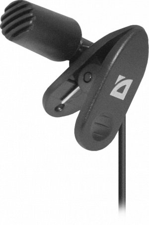Микрофон  Defender  MIC-109 черный, на прищепке,1,8 м