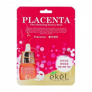 [EKEL] Маска тканевая с экстрактом плаценты Ekel Placenta Ultra Hydrating Essense Mask 25 мл