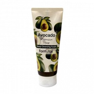 FarmStay Пенка для умывания "Авокадо", Avocado Premium Pore Deep Foam Cleansing, 180мл