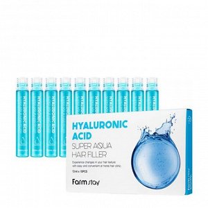 FarmStay Маска-филлер для волос Гиалуроновая кислота,Hyaluronic Acid Super Aqua Hair Filler13мл*10шт