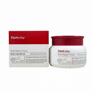 FarmStay Крем для лица восстанавливающий "Улитка", Snail Repair Cream, 100мл
