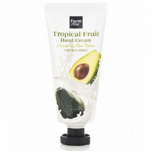 FarmStay Крем для рук Tropical Fruit Avocado&Shea Butter Авокадо и Масло Ши, 50мл