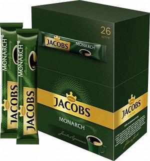JACOBS MONARCH  STICK кофе натуральный растворимый сублимированный, 26 стиков по 1.8грамм