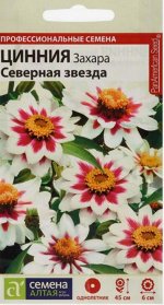 Семена цветов Цинния Захара &quot;Северная звезда&quot;, 6 шт