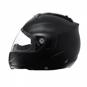 Шлем модуляр, черный, матовый, размер M, FF839