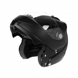 Шлем модуляр, черный, матовый, размер M, FF839