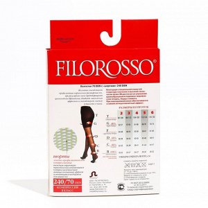 Колготки компрессионные Filorosso Anticellulitic, 240/70 den,1 класс, цвет чёрный, размер 3